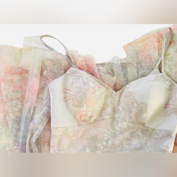 After Six Sweetheart Neckline Maxi Tulle Bridesmaid/Wedding Dress Women's 10 NWT - Picture 5 of 14